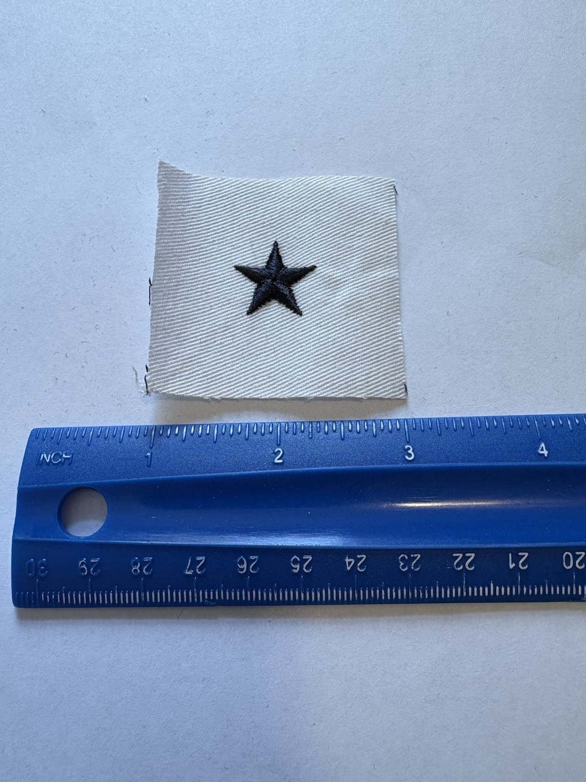 US Navy USN Line Officer White Cotton Sleeve Rating Insignia Patch INV12785