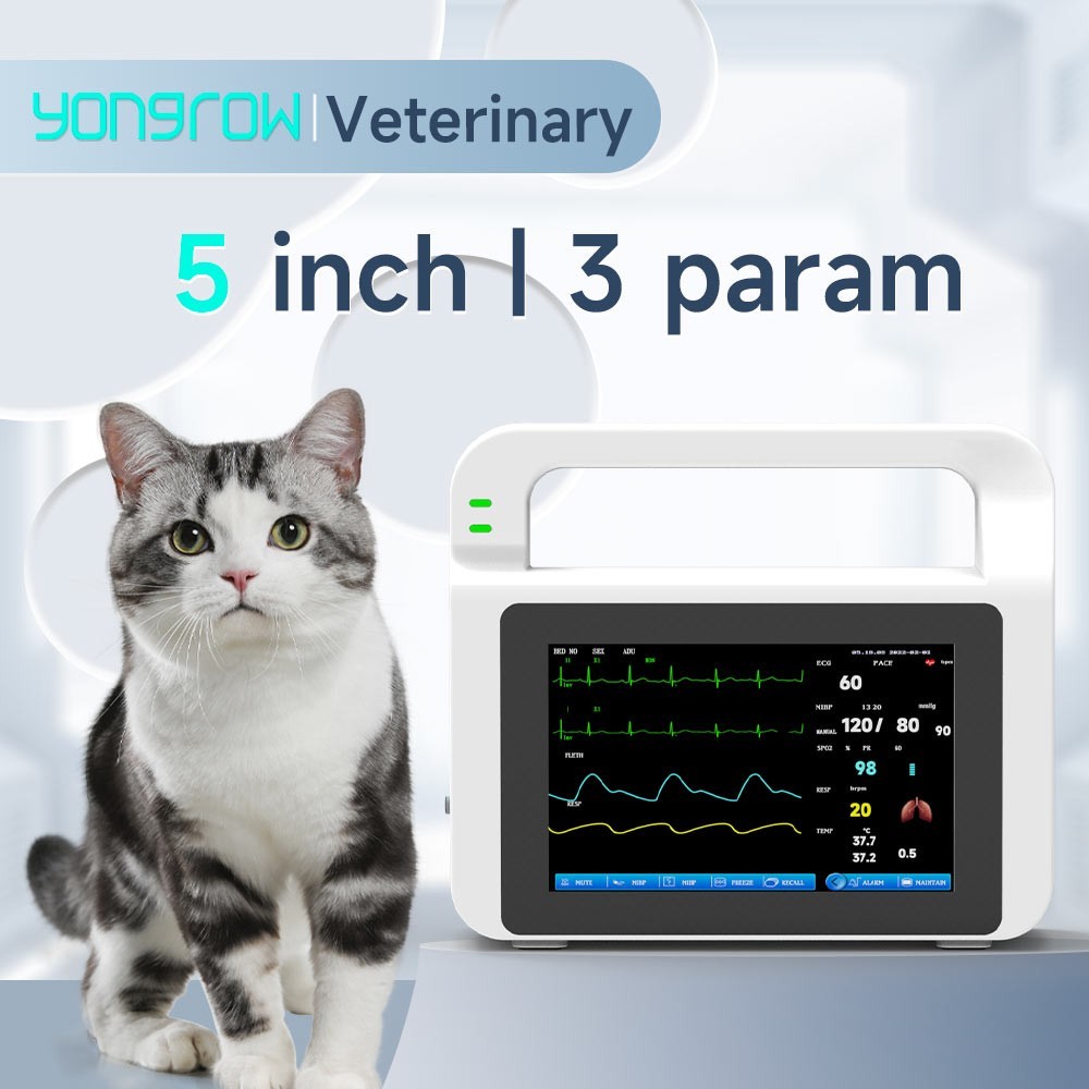 Veterinary Multiple parameters -Patient Monitor ECG/NIBP/TEMP/RESP/SPO2/PR