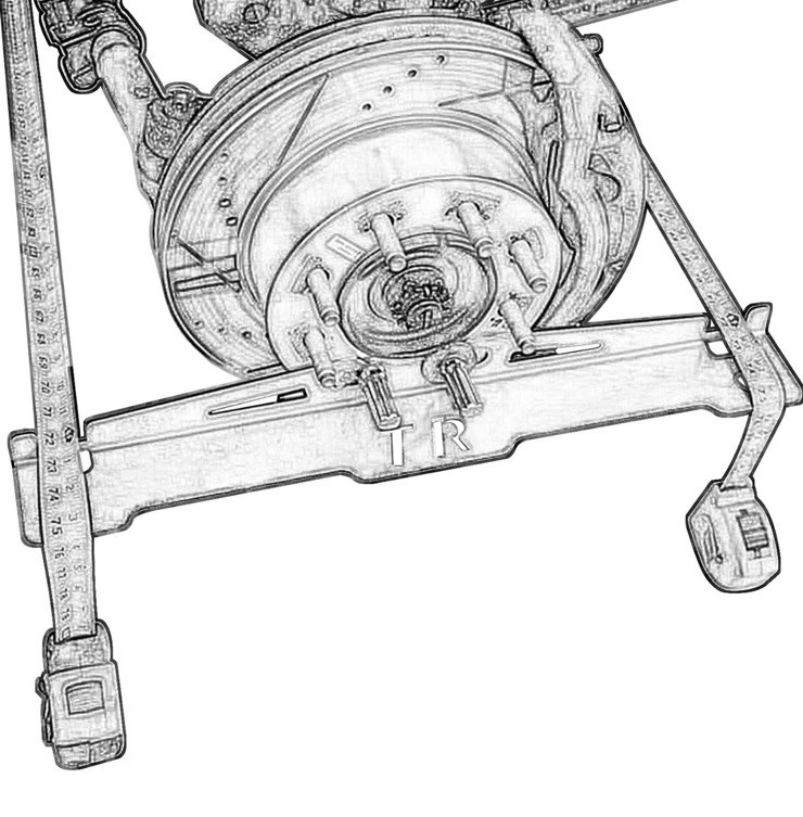 Fuzqq Toe Alignment Tool Plates used for measuring and adjusting wheel alignment