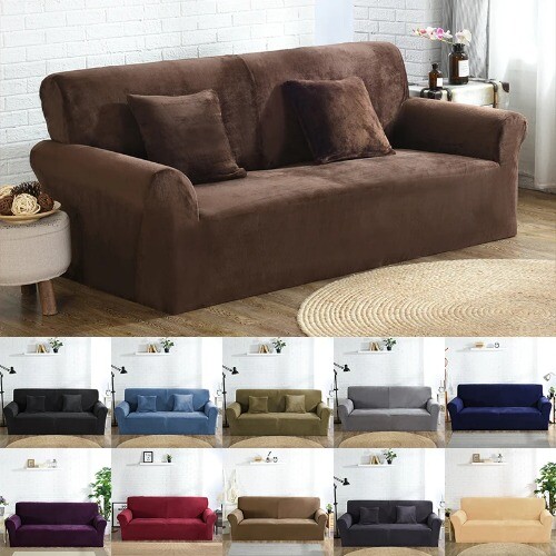 Elastic Jacquard Fabric Sofa Cover Couch Cover L-Shaped Sofa  1/2/3/4/5 Seat