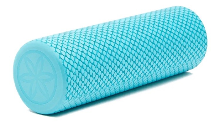 Gaiam Restore 12" Compact Foam Roller Turquoise Blue Brand New Sealed