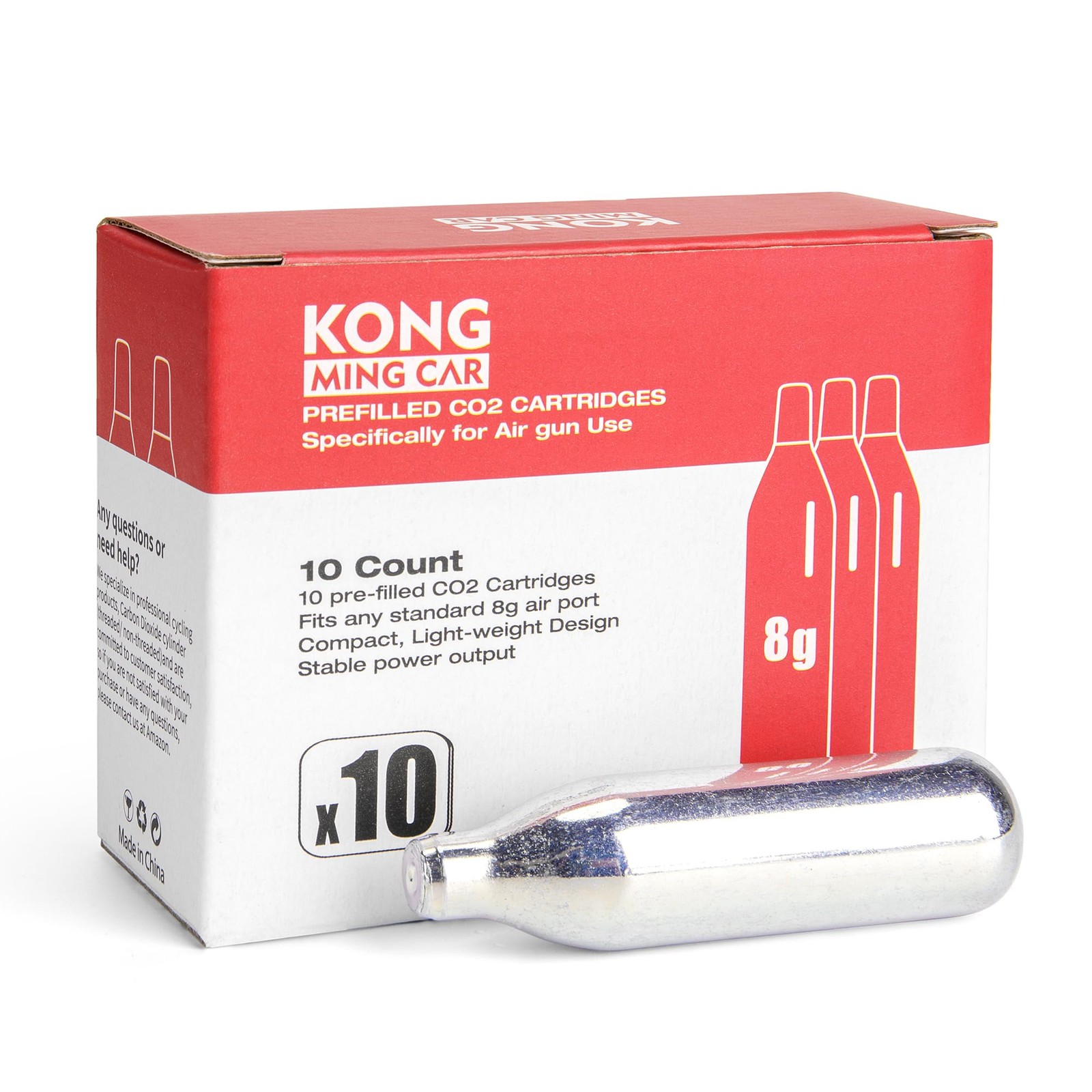 8 Gram 12 Gram CO2 Cartridges Non Threaded High Grade CO2 Cylinder CO2