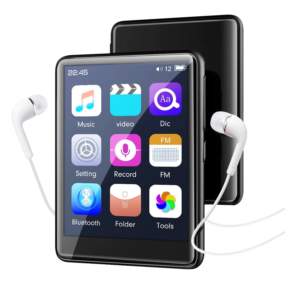 2.5" Full Touch Screen Bluetooth 5.0 MP4 MP3 Music Player Lossless Video Player