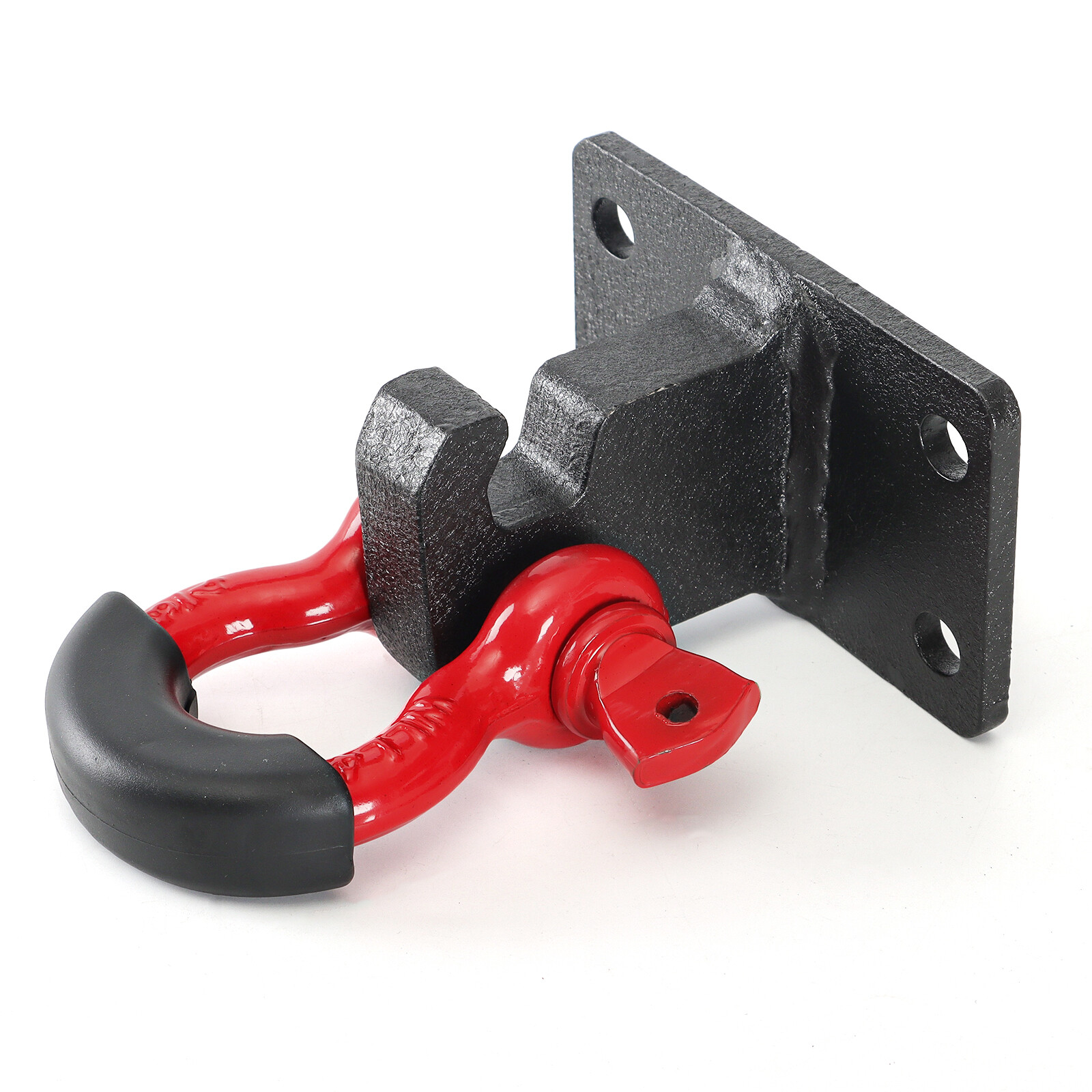 2PCS Front Tow Hook Mount Brackets & D-Ring Shackles For 2010-2020 Ram 2500/3500