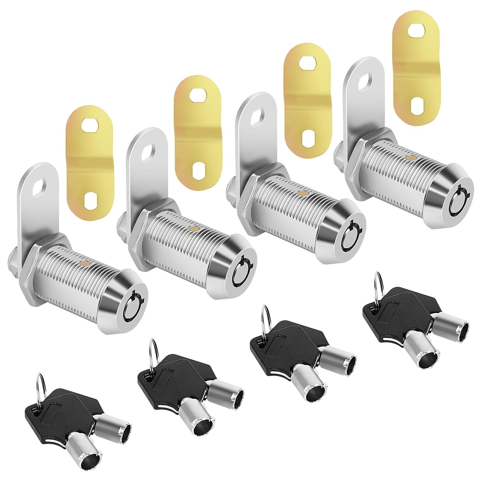 Sartatue RV Storage Lock Cam Locks Keyed Chrome 1-1/8 Inch,