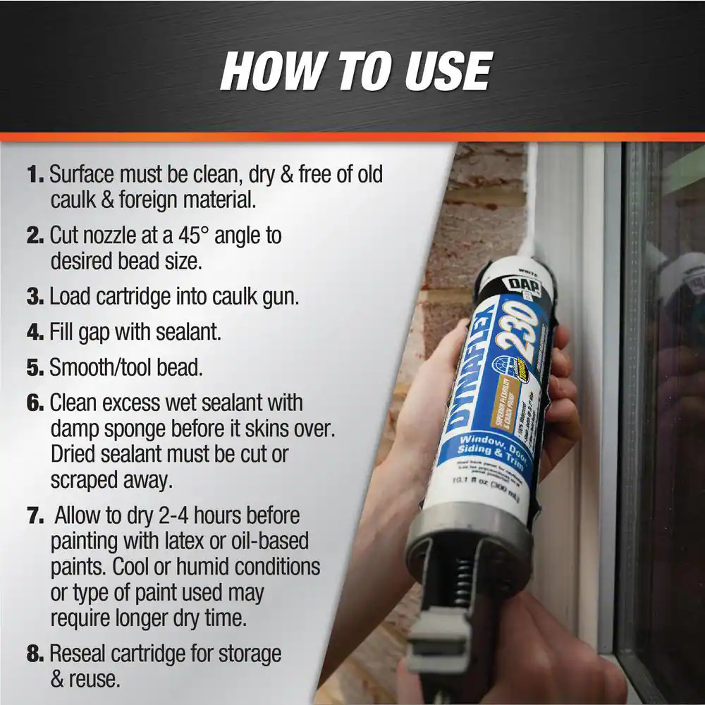Dynaflex 230 10.1 Oz. Almond Premium Exterior/Interior Window Door and Trim Seal