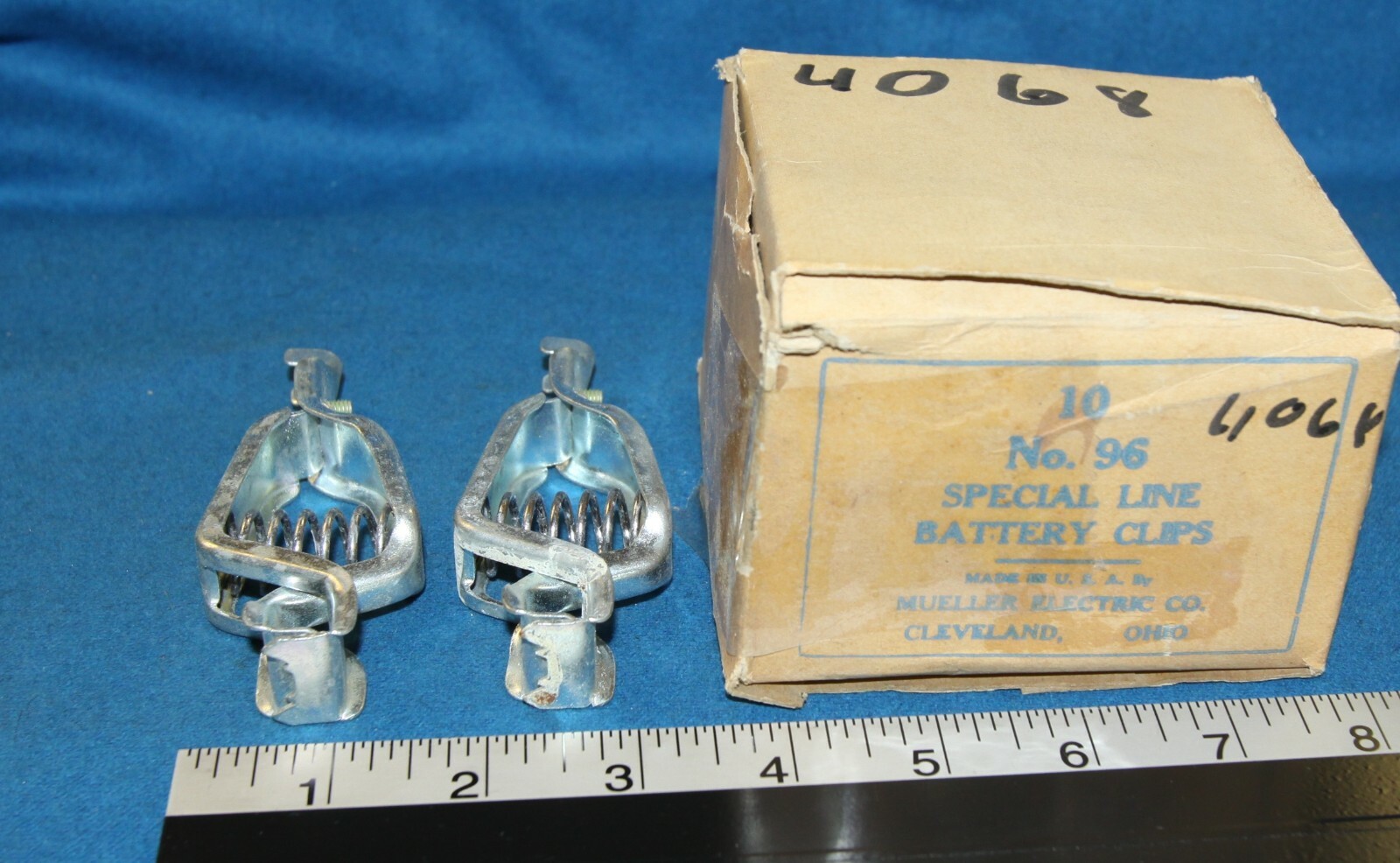 Mueller 21A 50 amp zinc / steel electrical clips for batteries - 3 for 1 price