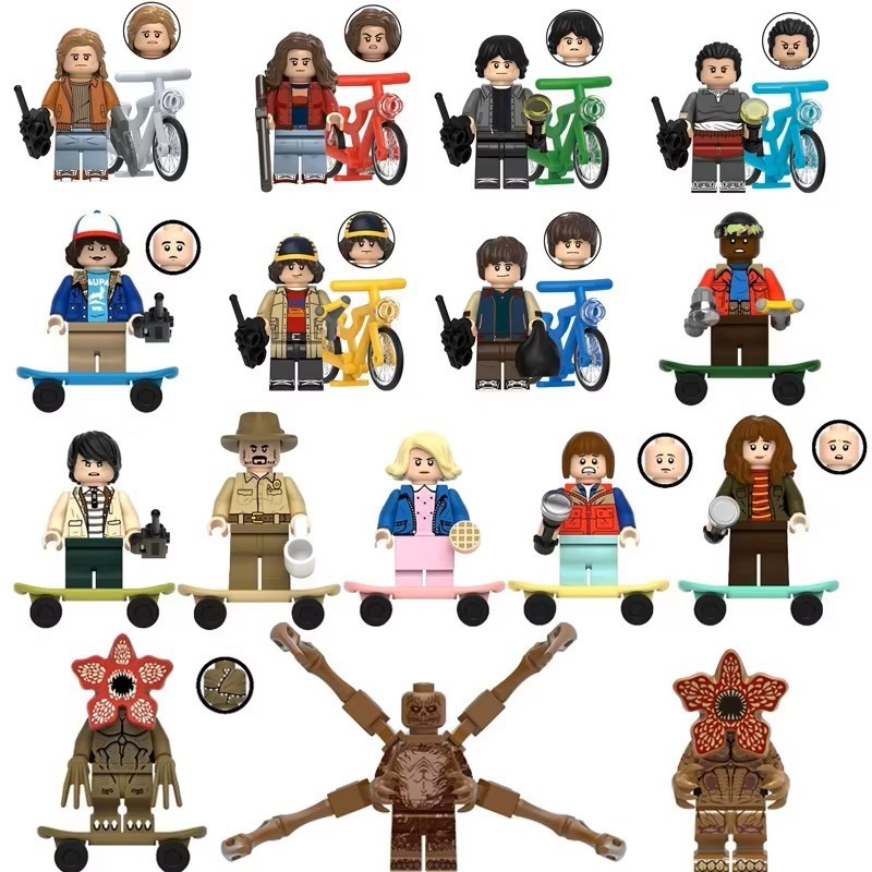 Custom Stranger Things Mini-figures - Set of 16