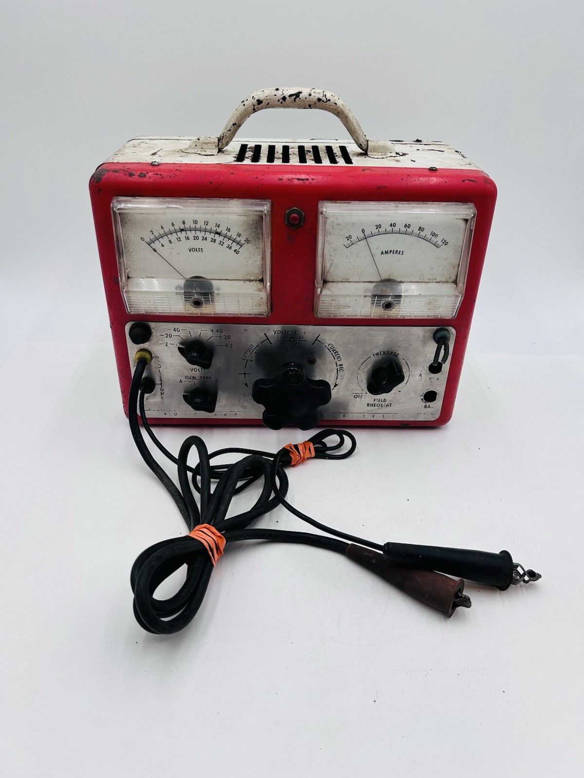 VTG RARE Allen Electric Volt Amp Tester Model 27-37 PARTS OR REPAIR USA MADE