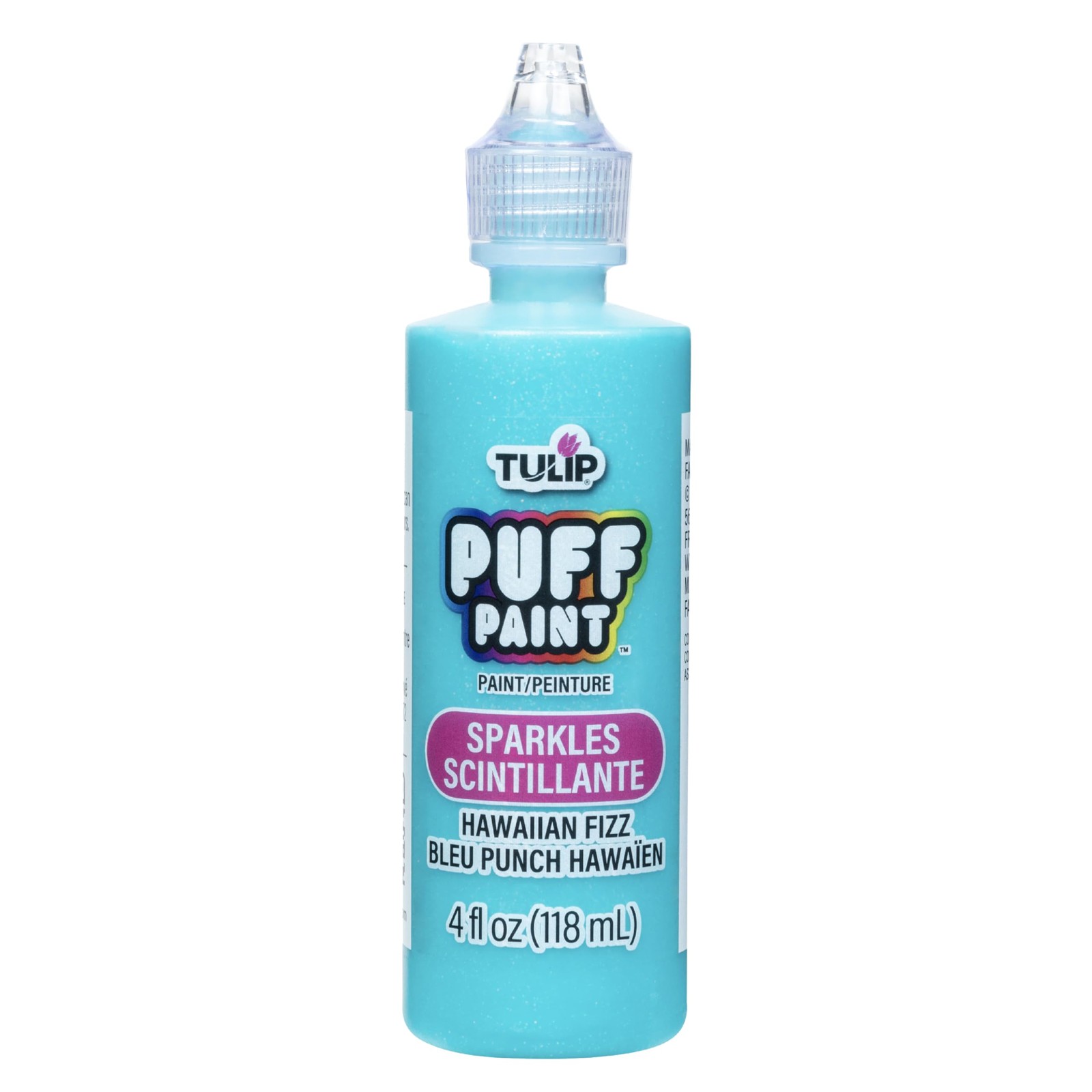 Tulip 3D Fashion Paint Sparkles Hawaiian Fizz 4Oz Non Toxic Craft Paint