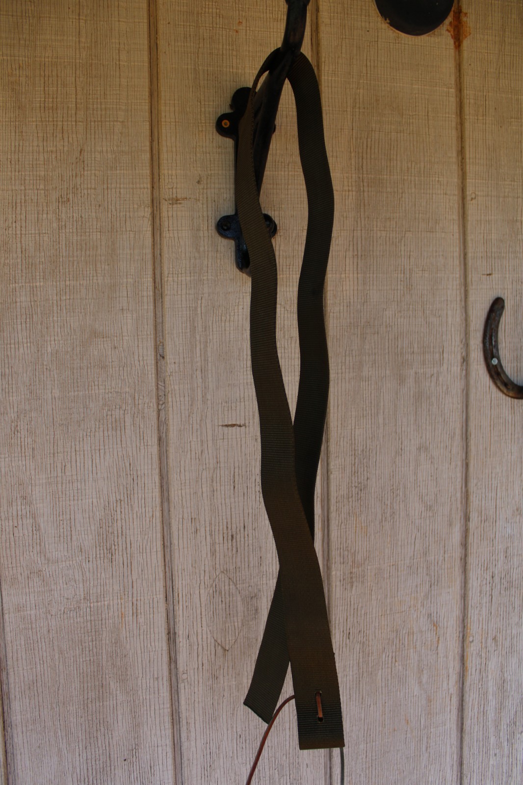 Olive Green Latigo Tie Strap