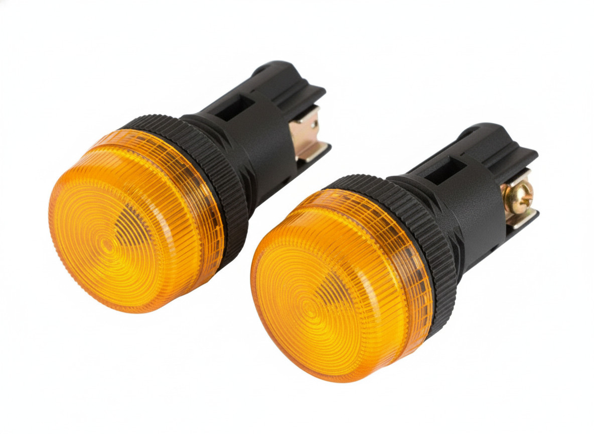 NPL-22 ATI LED Pilot Indicator Light 22mm 24V AC/DC Replaceable lamp (2PCS)