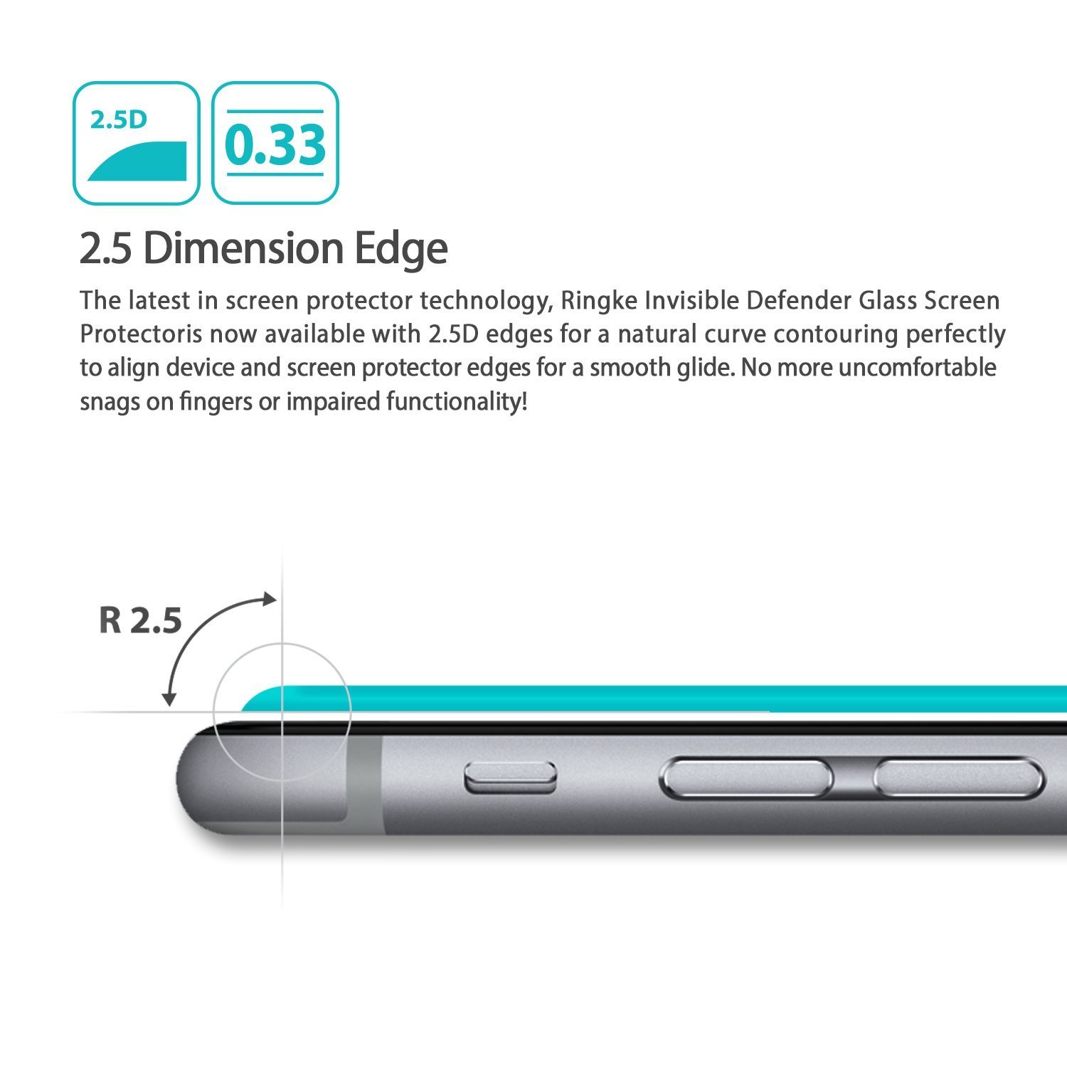 For OnePlus X Screen Protector Premium Tempered Glass, Ringke Invisible Defender