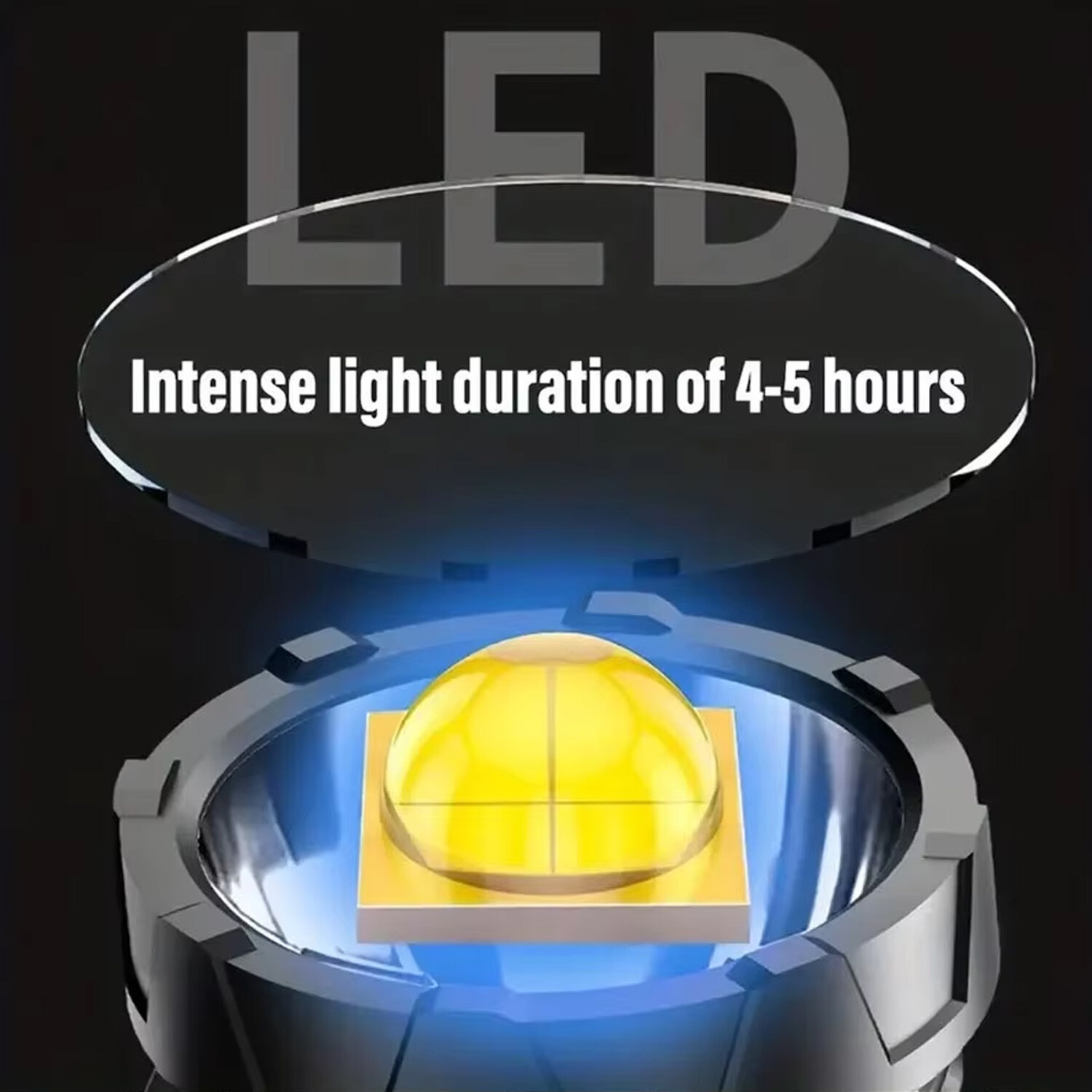 2 Pack Bright Solar/USB Rechargeable LED Spotlight Flashlight Searchlight