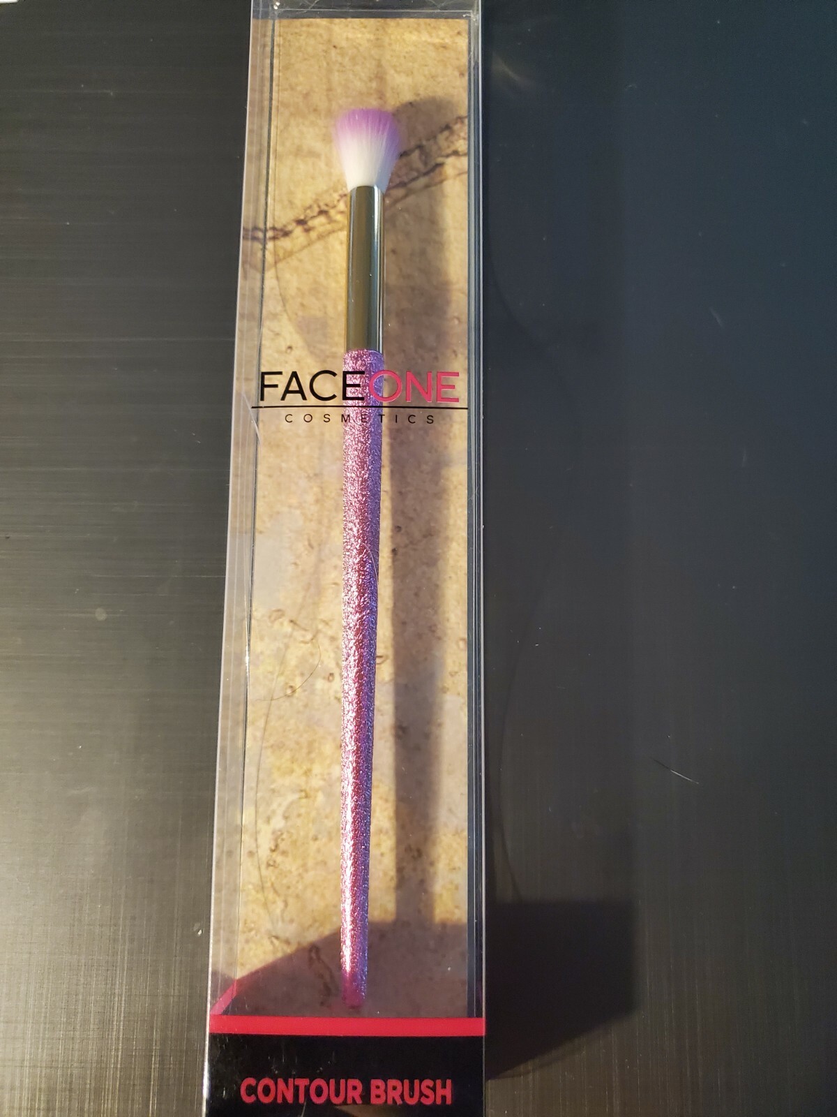 FACEONE COSMETICS Contour Brush PINK GLITTER 739390-6 NIP! FREE SHIPPING!