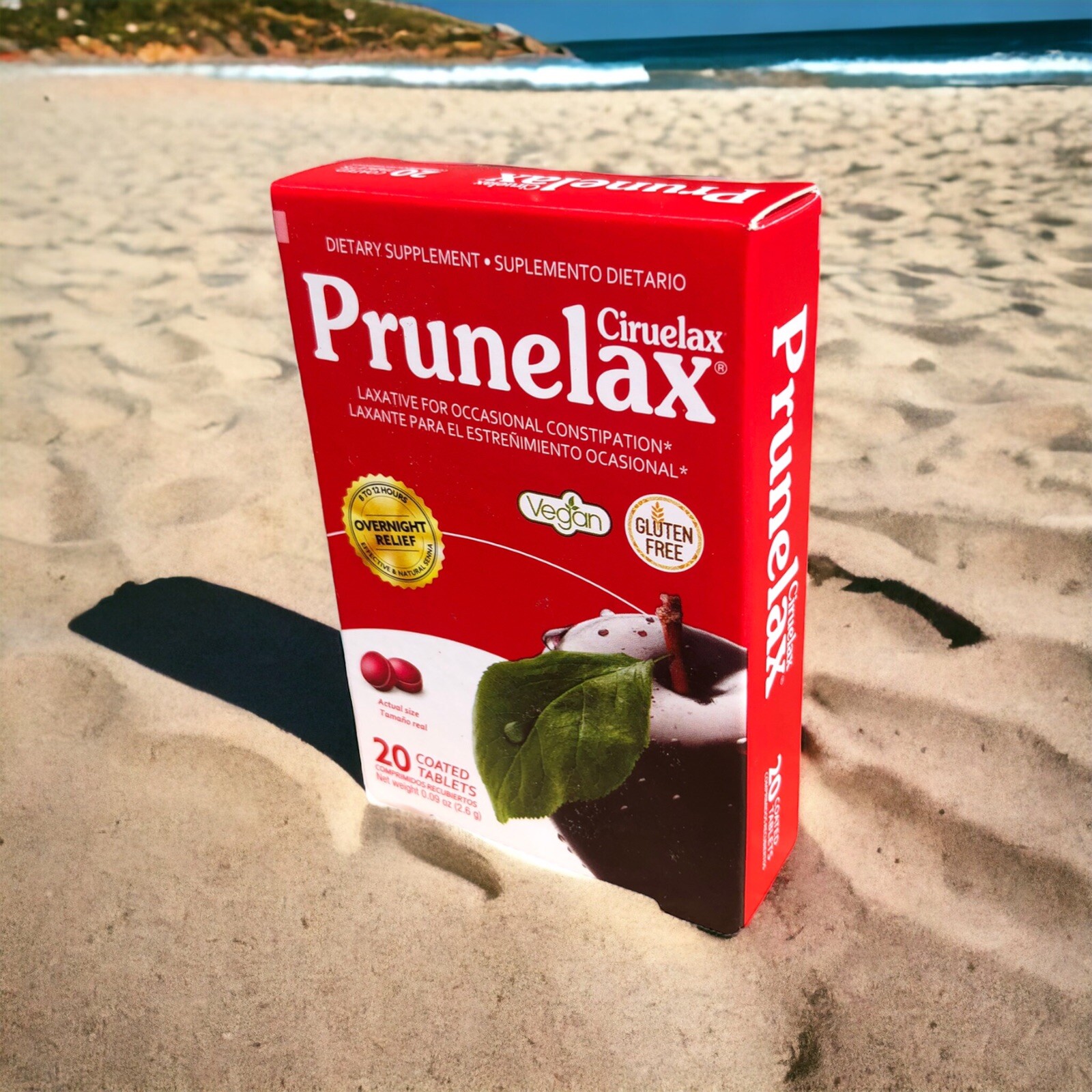 Prunelax Ciruelax Minitabs Natural Laxative Dietary Supplement Tablets 20 Count