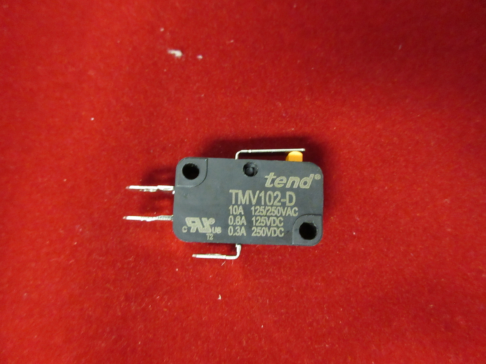 Micro Switch (Tend) TMV102-D; 10A Short Lever Type; (1C bottom terminal #187)