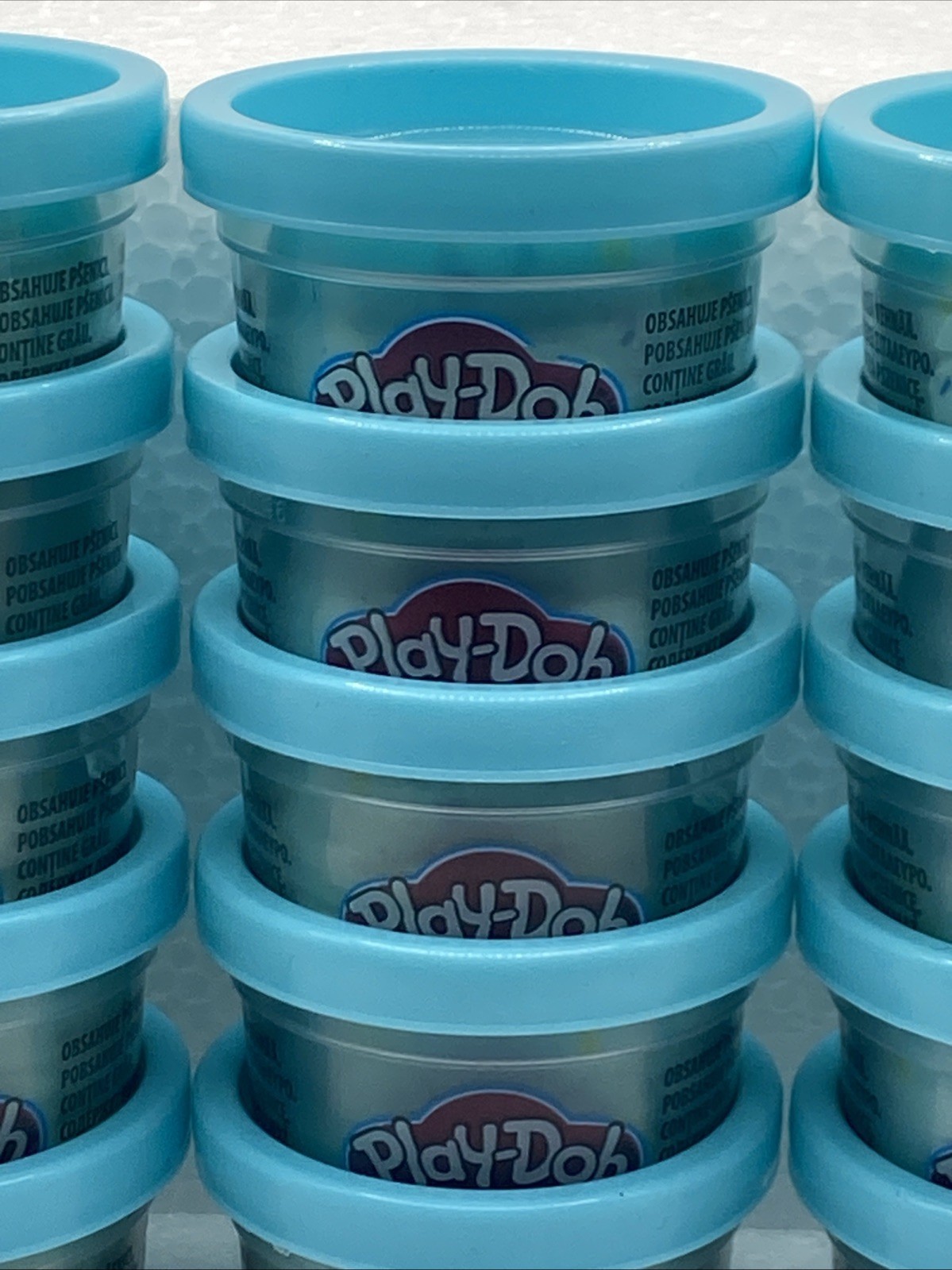 Hasbro Play-Doh (25) 1 Ounce Containers CONFETTI BLUE