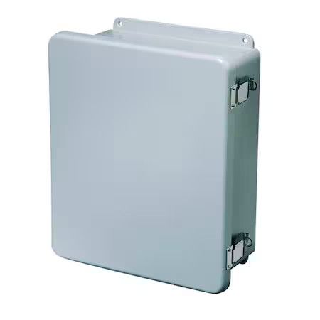 Wiegmann Hw-J100806chqr Padlockable Hasp Electrical Enclosures, 9.74 In H,
