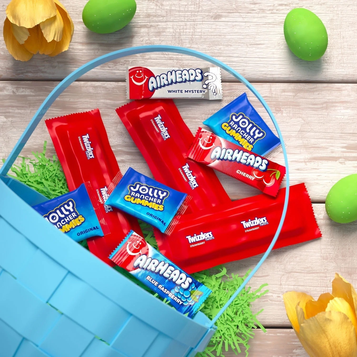 Assorted Easter Candy Bag 26.16oz 85pcs Airheads Jolly Rancher Twizzlers