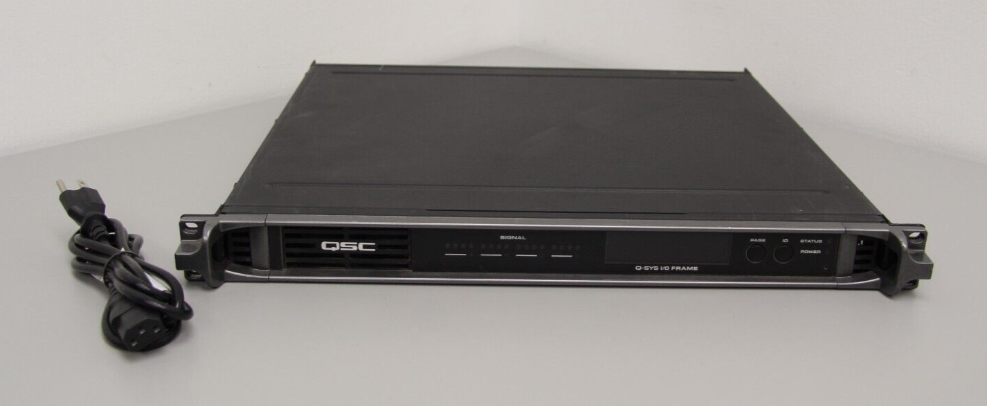QSC Q-SYS I/O Frame Type 2 Network Interface With 3 CIML4-HP Cards