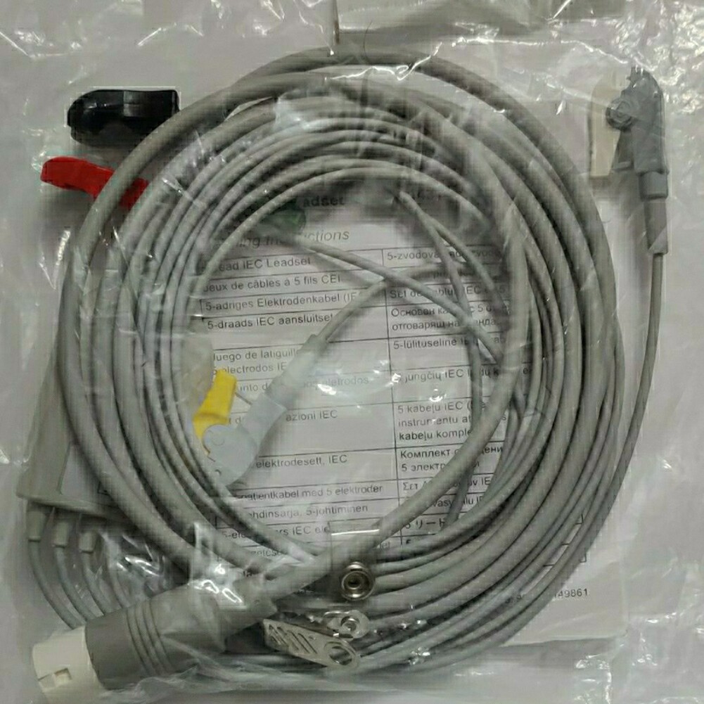 For PHILIPS 5 Lead 12-Pins IEC Lead Set Adult REF: 989803143191