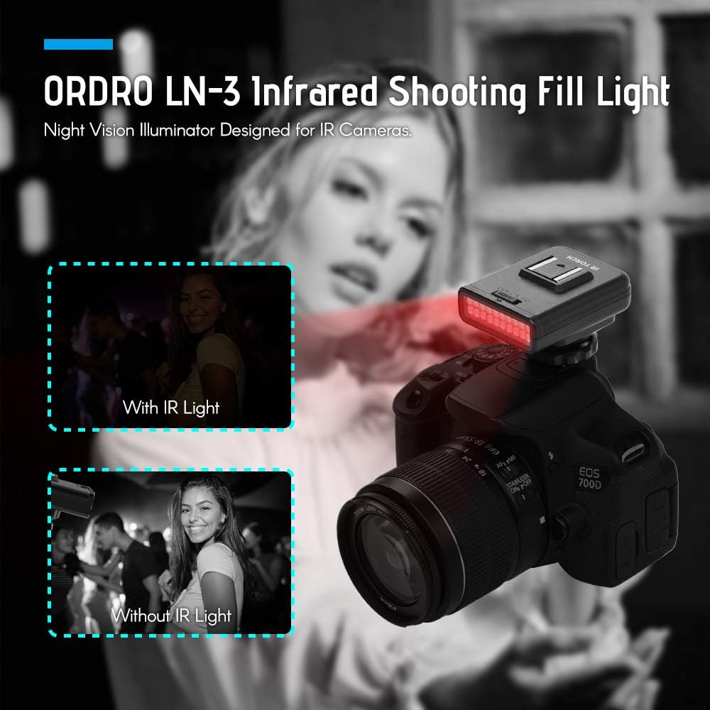 LN-3 Studio Irlight LED Light USB Rechargeable Infrared Night Vision Infrared Il