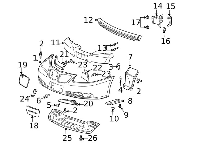Genuine GM Upper Deflector 25766328