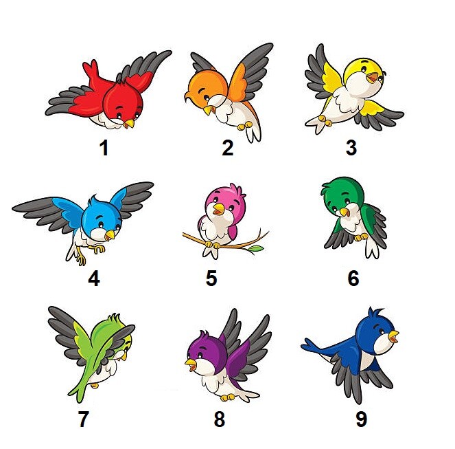 Personalized Address Labels Cartoon Baby Birds (FA 24)