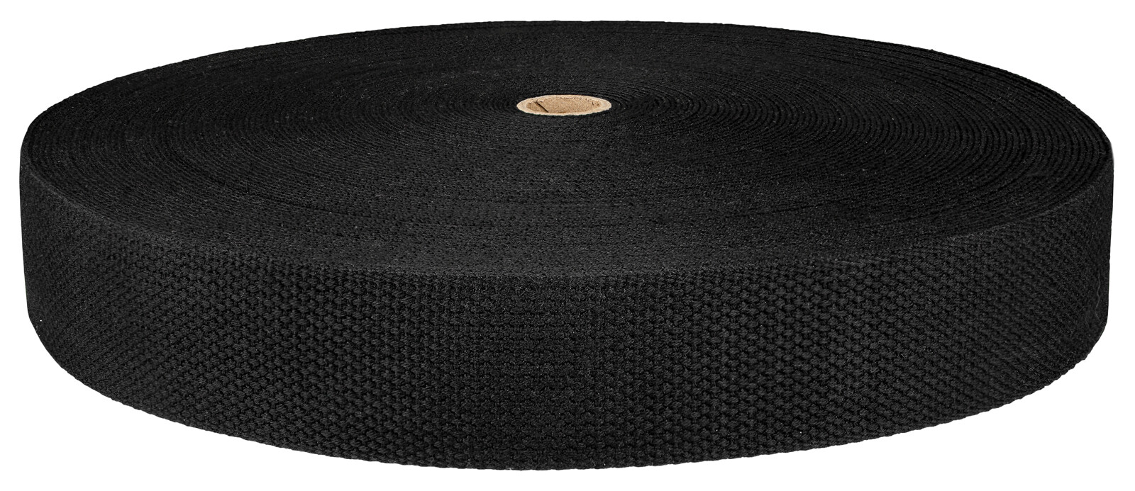 2 Inch Black Acrylic Webbing Closeout, 50 Yards