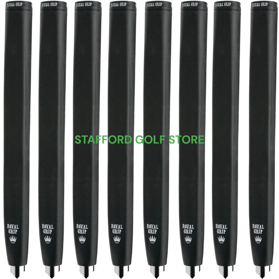 Royal Pistol Putter Golf Grip Midsize Core .58" Round Non-Taper Design Black 94g