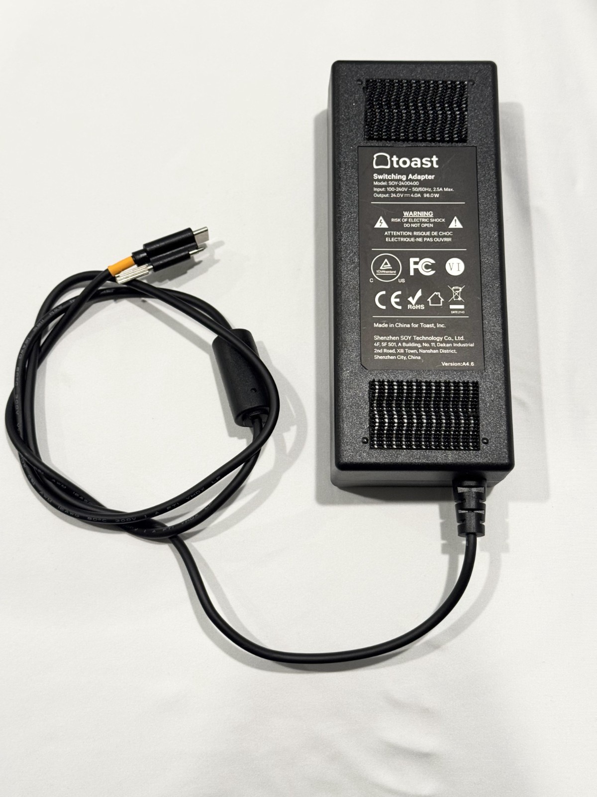 Toast Flex TT200 POS System w/ Power Supply w/ EMV Card Reader SKU351 | READ