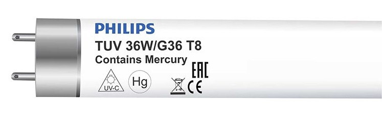 GERMICIDAL LAMP TUV36T8 - G13/T8 - 1200mm - 36W - PHILIPS
