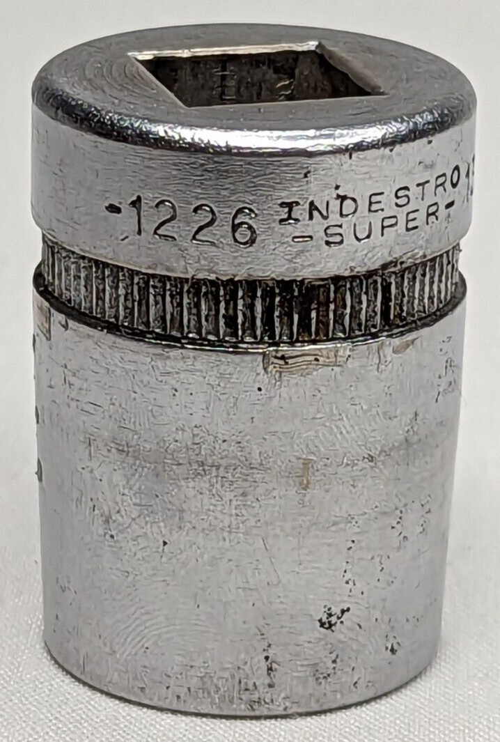 Indestro Super 13/16" SAE 1/2" Drive 12 Point 1226 Socket Made in USA