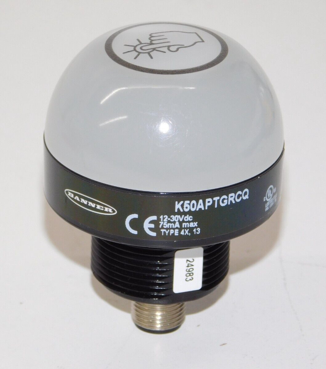 New Banner K50APTGRCQ EZ LIGHT 2 Color Illuminated Touch Sensor Module 24983