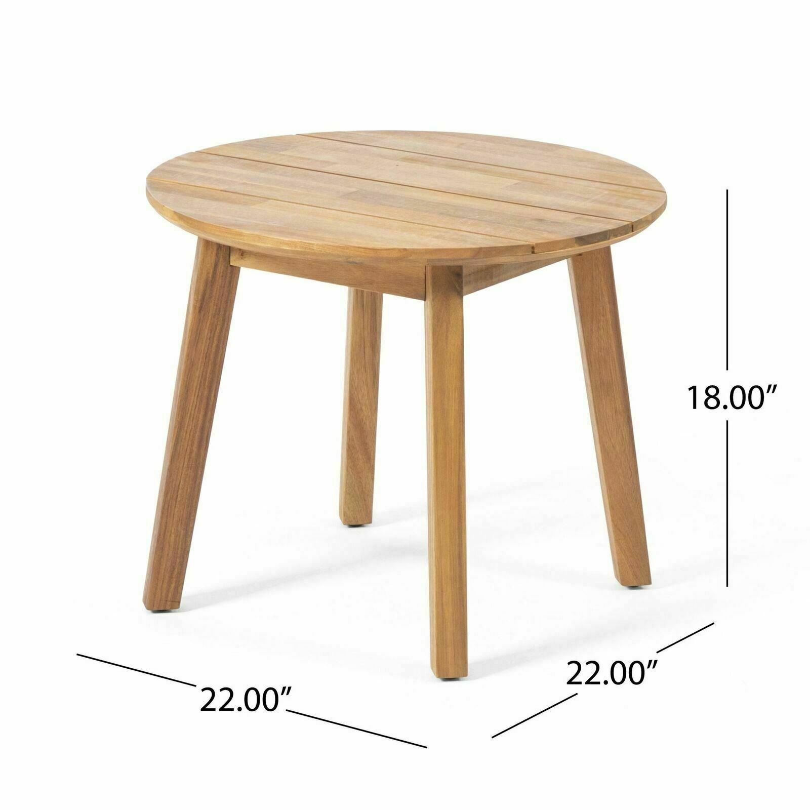 Burrough Outdoor Acacia Wood 2 Seater Chat Set with Cushions