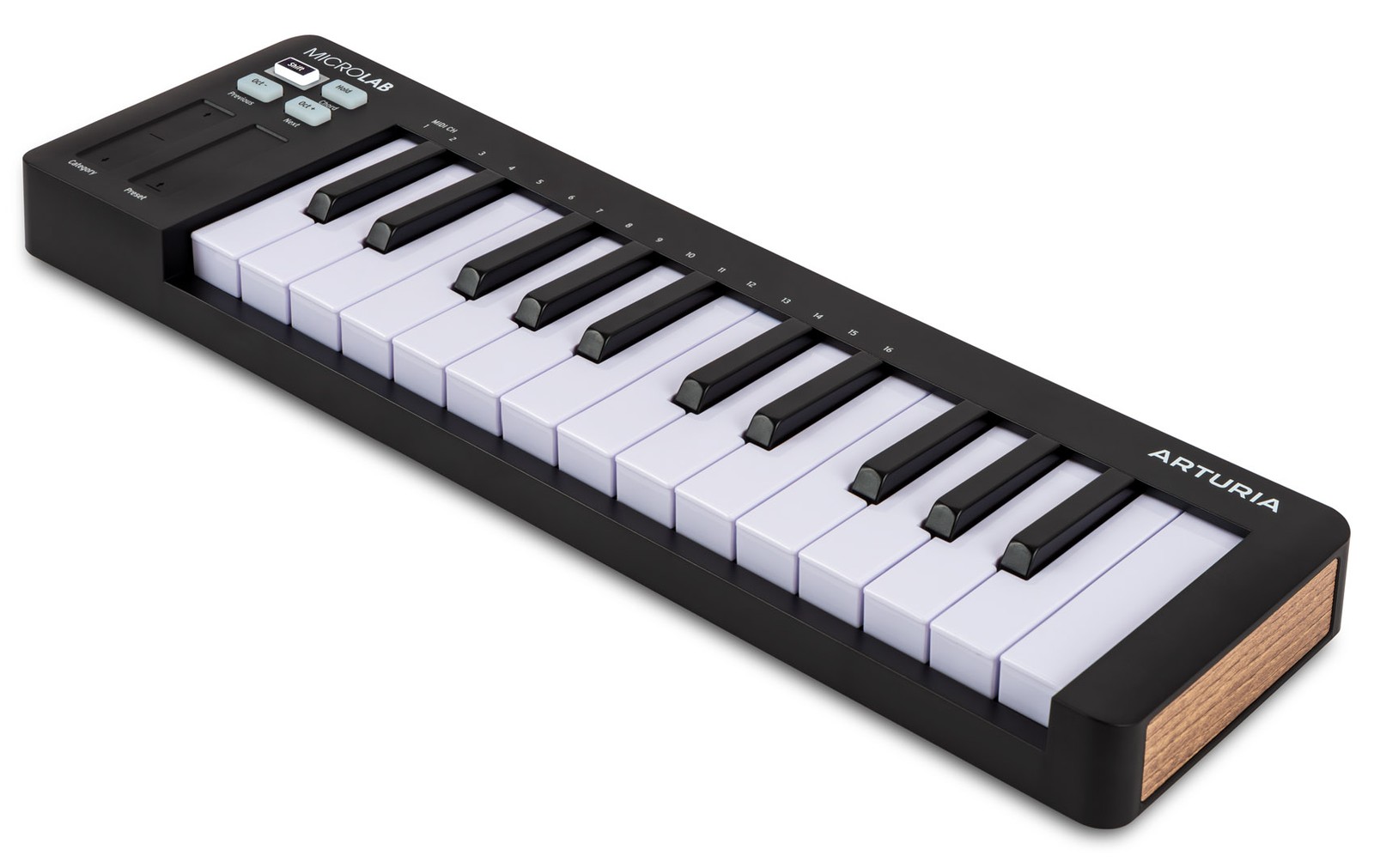 Arturia MICROLAB MK3 Black 25-Key MIDI USB Keyboard Controller+Carry Case