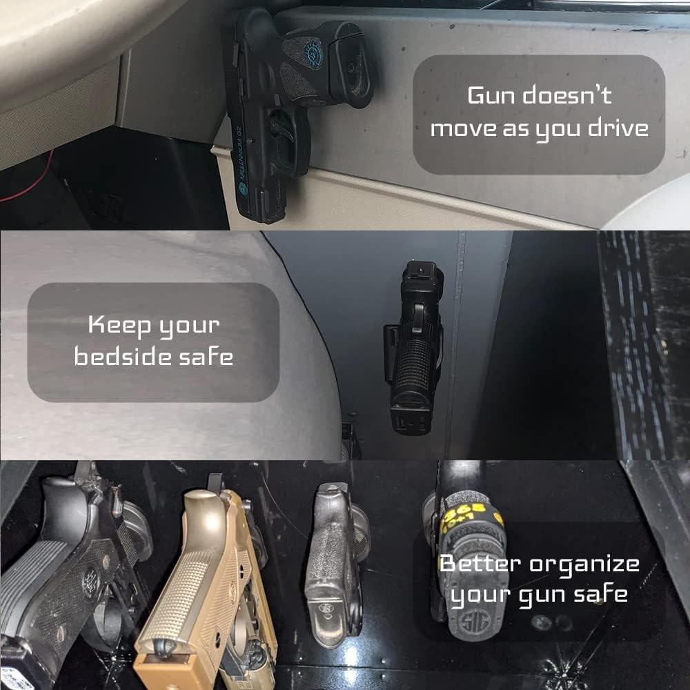 Magnetic Mount Holder 2-Pack 30LB Rubber Coated Magnet Rack for Car Truck Desk S