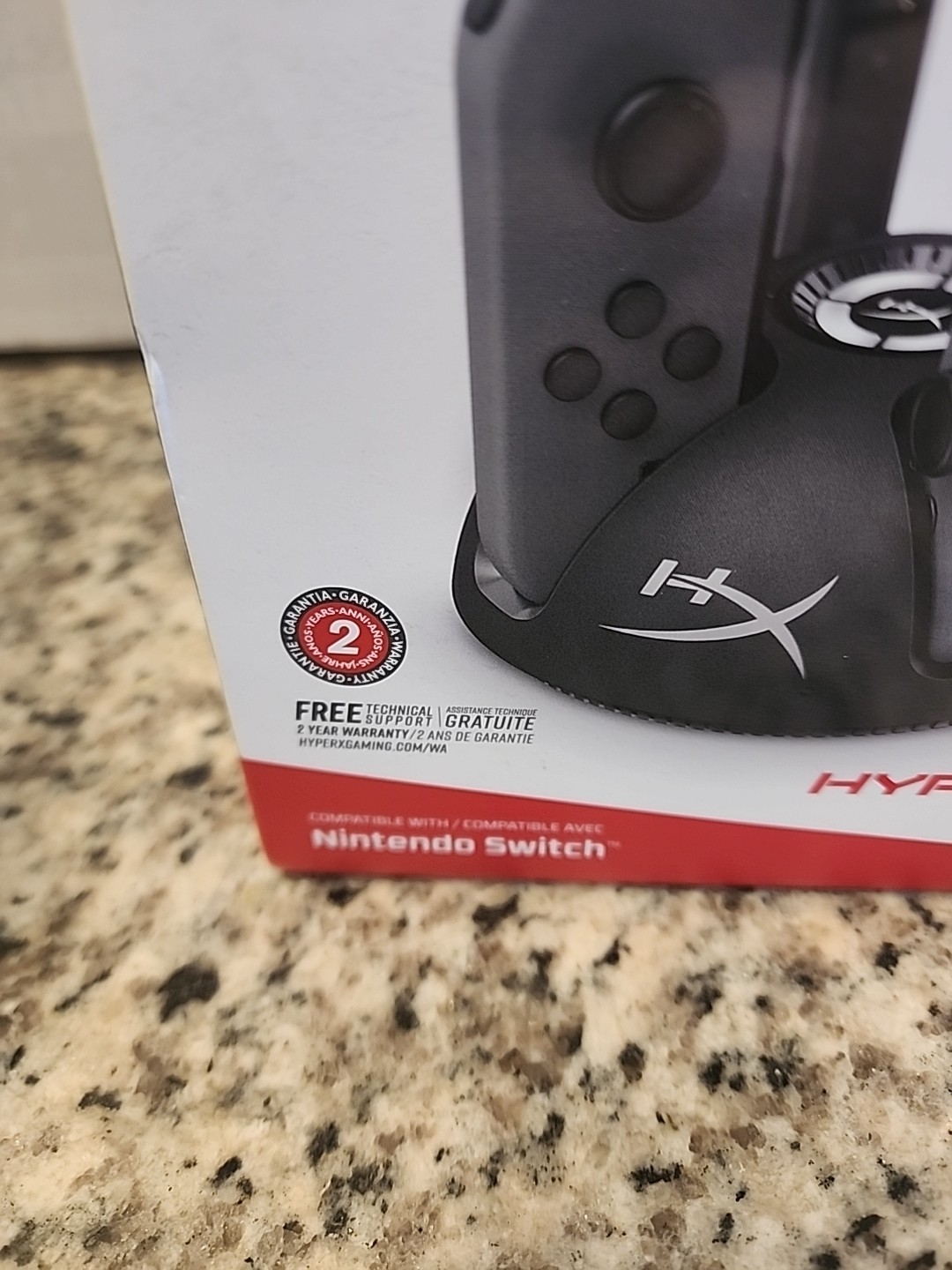 HYPERX CHARGEPLAY QUAD JOY-CON CONTROLLER CHARGER FOR NINTENDO SWITCH - GREY