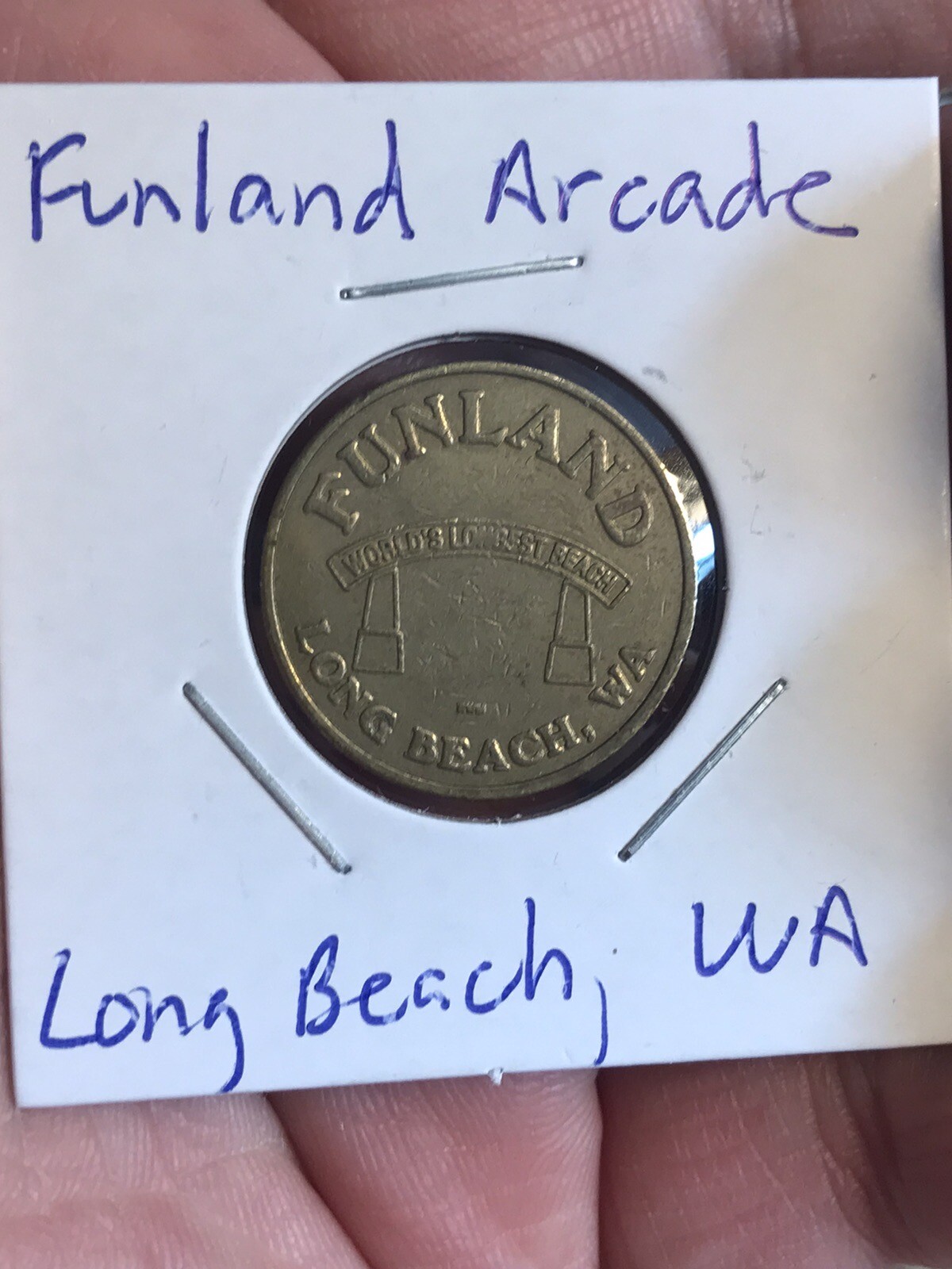 Funland Long Beach, WA Arcade Game Token 22mm