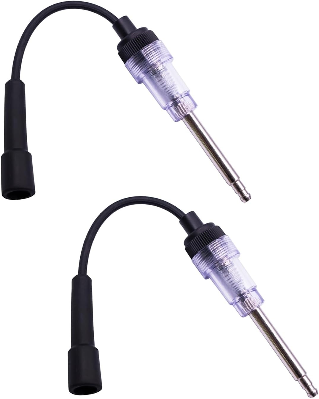 Inline Spark Plug Tester, Straight Boot Small Engine Spark Tester Tool(2PCS)