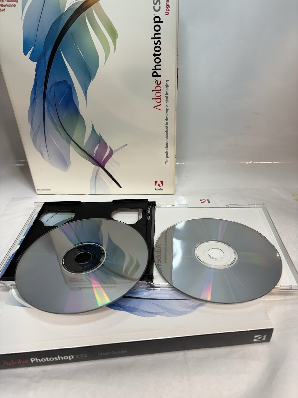 Adobe PhotoShop CS2 Upgrade Mac OS w/ Training Video & User Guide