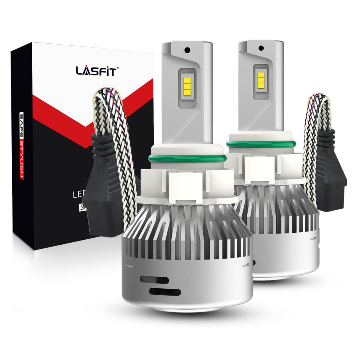 LASFIT 5202 2504 LED Fog Light Bulb Conversion Kit White 60W 6000LM Super Bright