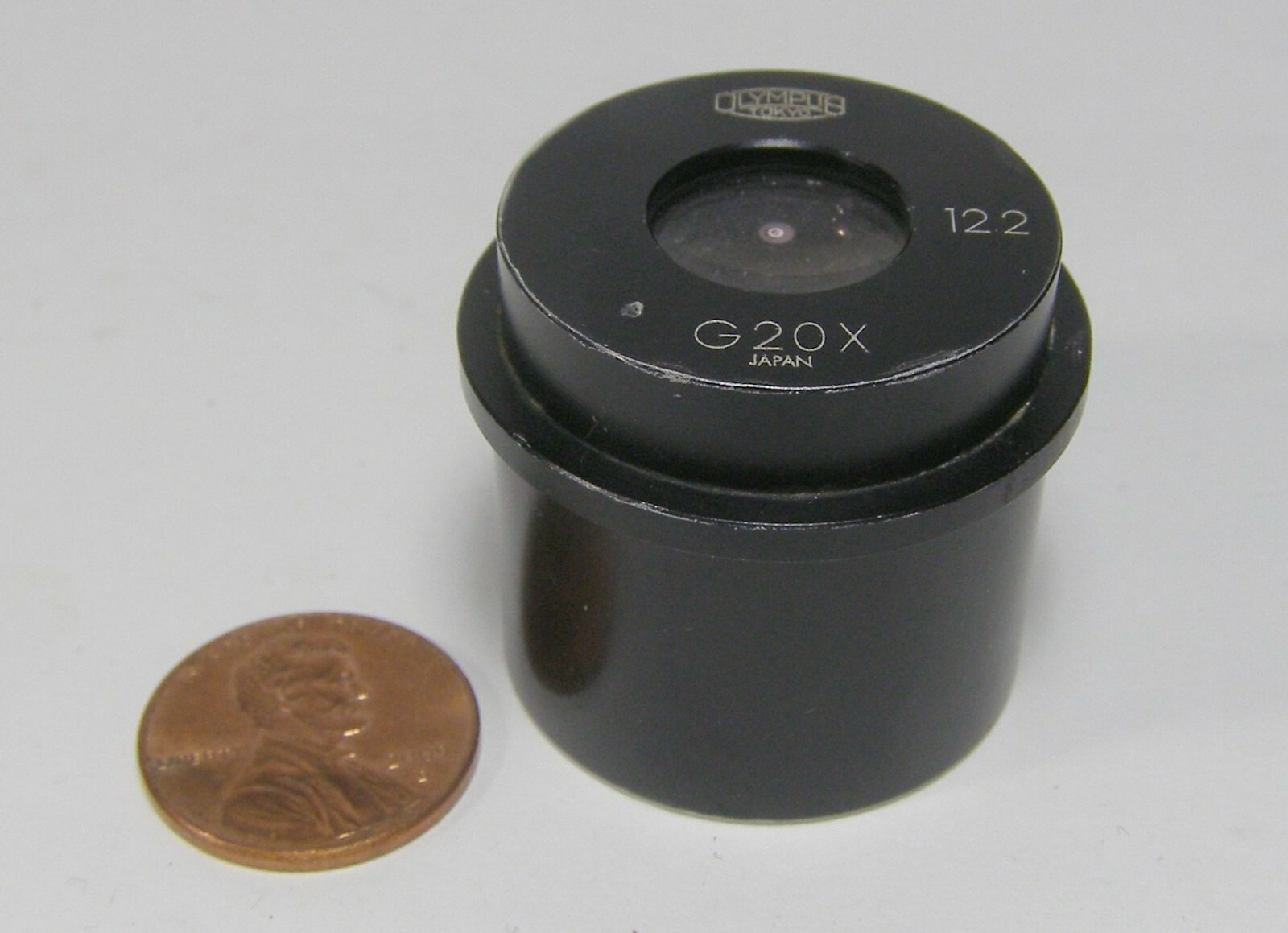 Olympus Microscope Eyepiece 1ct. G20X 12.2 dirty on inside-see pics