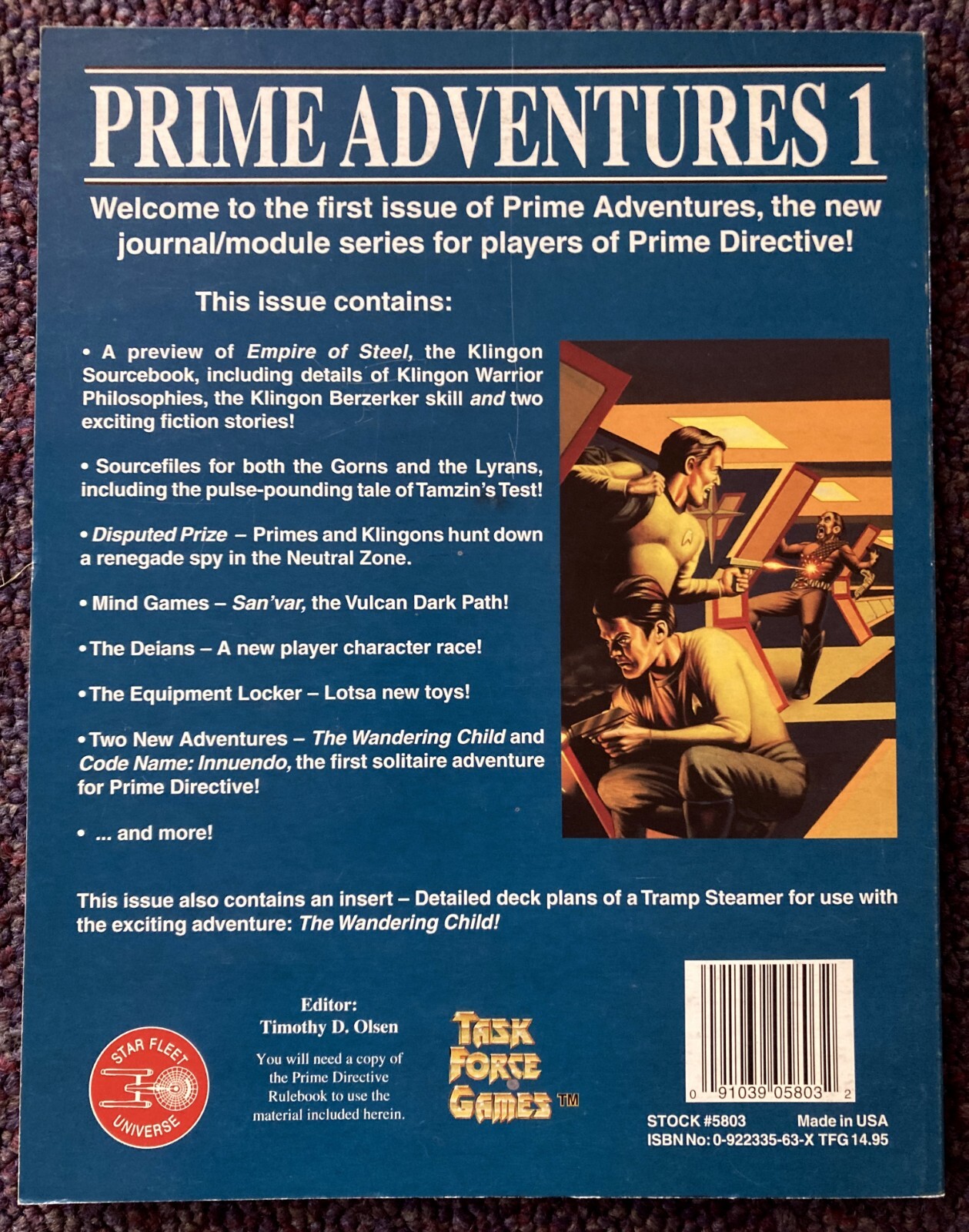 Prime Adventures 1 Prime Directive Task Force Games