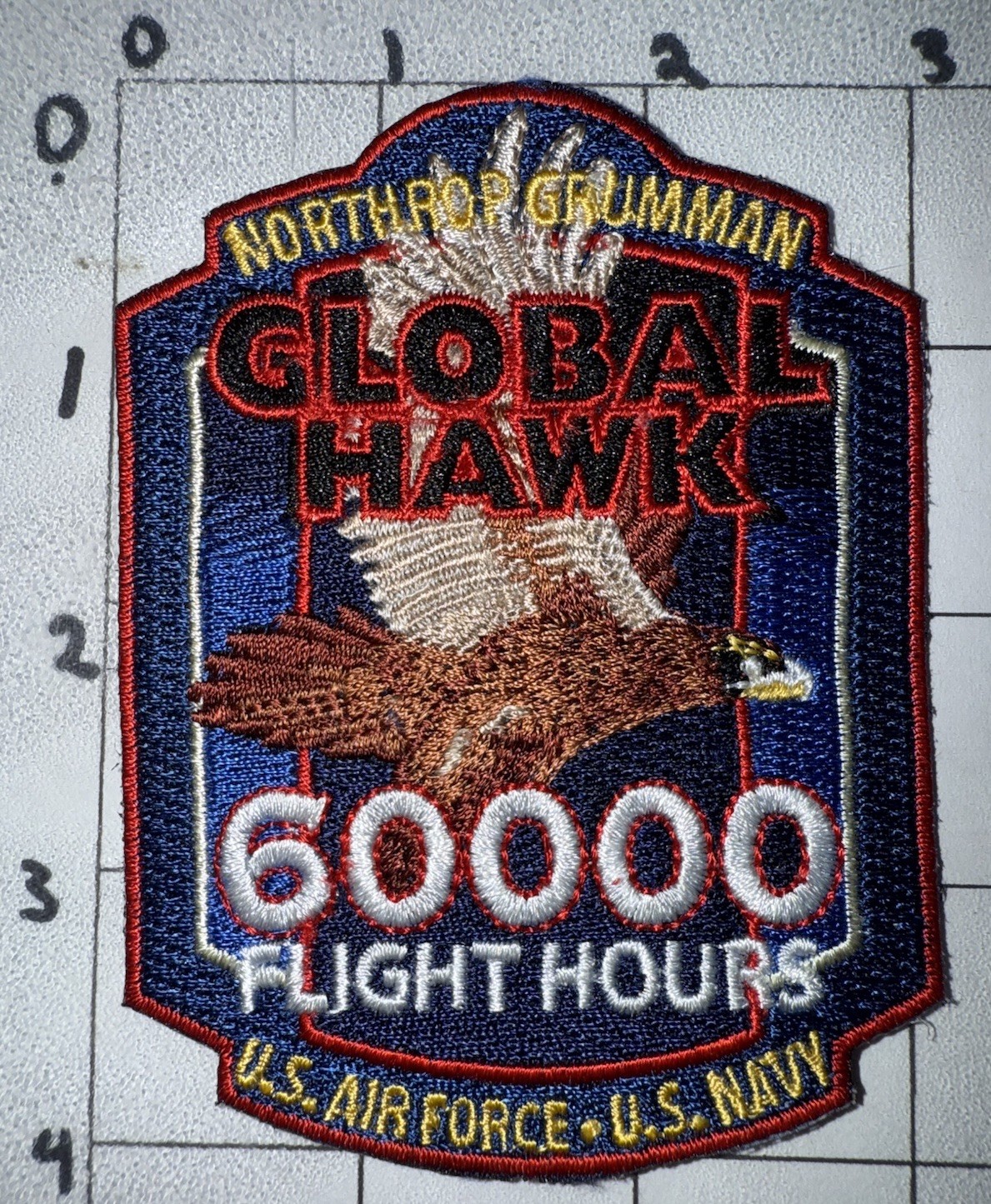 Desert Storm - GWOT Era USAF USN RQ-4 Global Hawk 60,000 Combat Hours Patch (10)