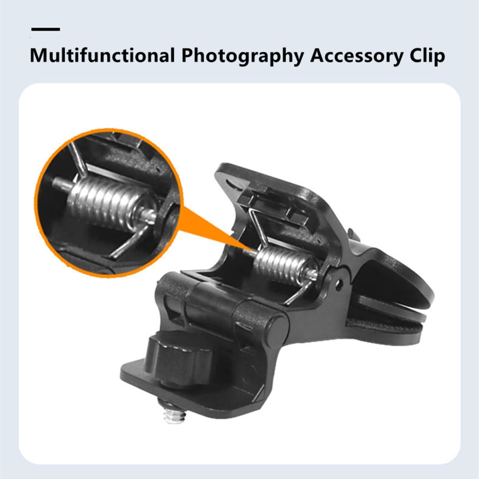 2-Pack Selfie Light Clip Mount Holder with 1/4" Screw Connector - Universal C...