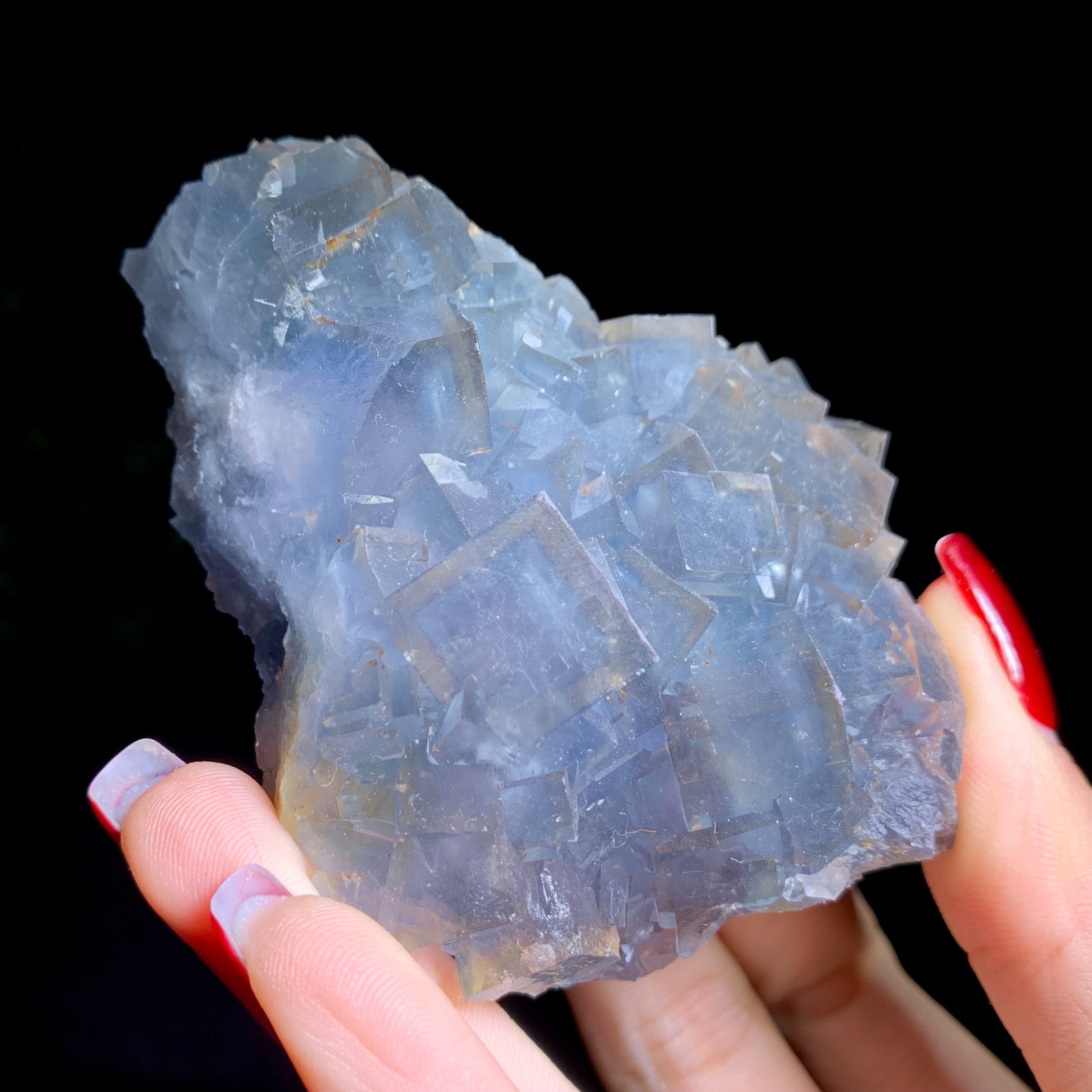 190G Rare Natural Beautiful Beijing Fluorite Cube Mineral Specimen/Gift