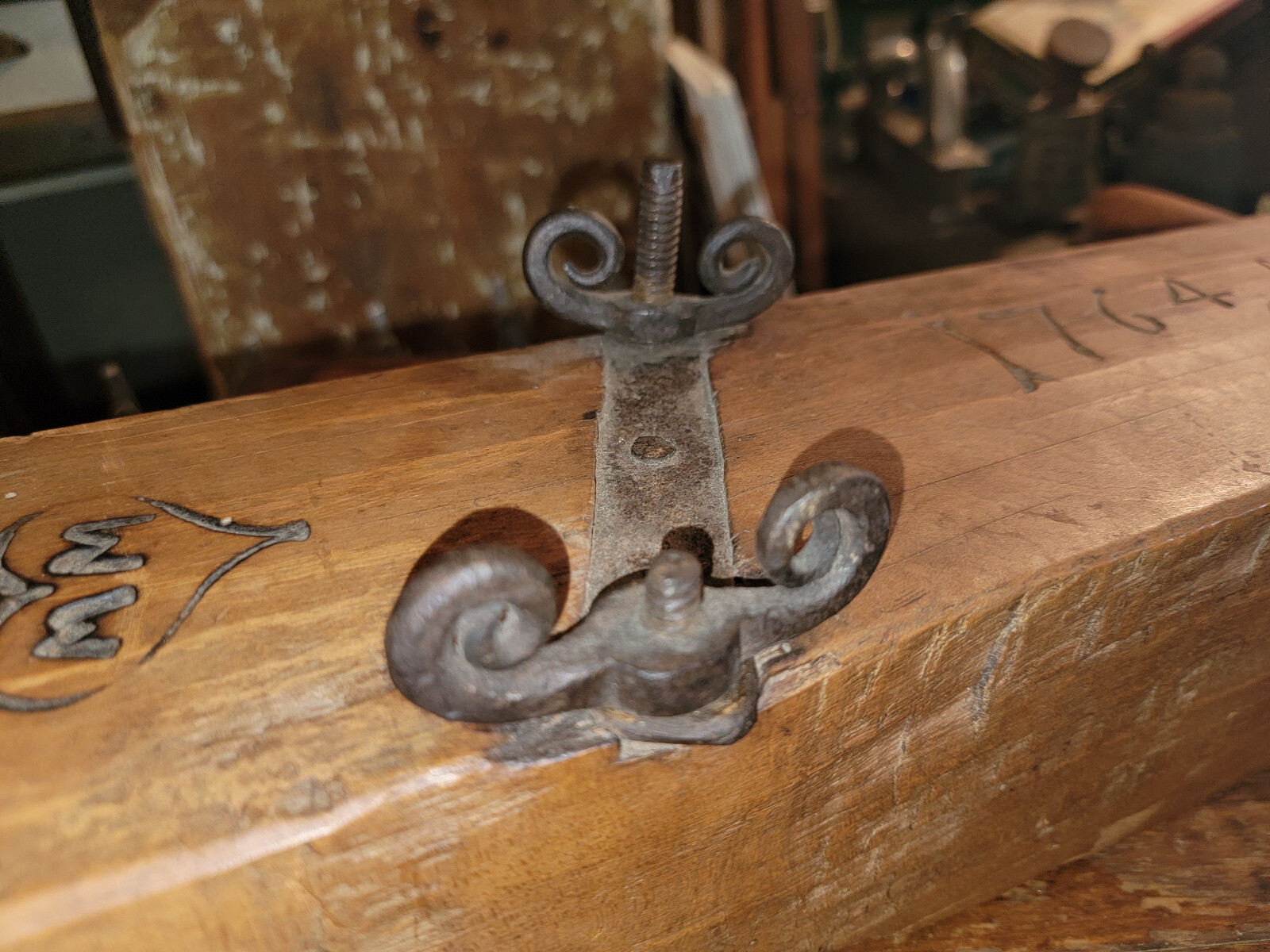 Antique Primitive 1764 Wood Plane