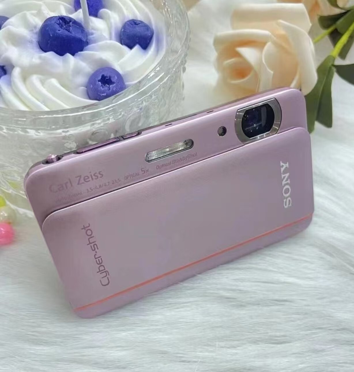 SONY Cyber shot TX66 18.2 Million 5 Optical 3.3-inch Touch Screen Camera Pink